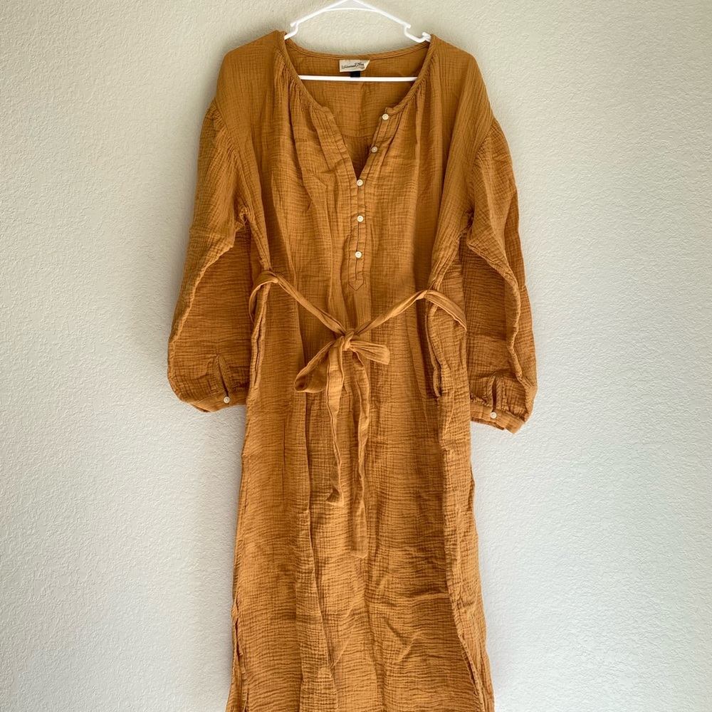 Universal Thread Mustard Long Sleeve Dress